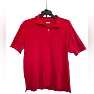 Vintage Basic Concepts Men’s Red Short Sleeve Performance Polo Shirt